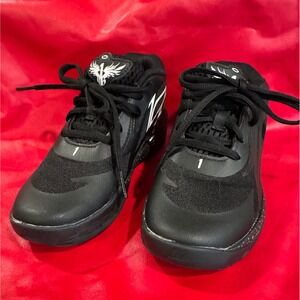 Puma MB.01 Low Kids Basketball Shoes Black White Size 12c L2.25